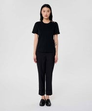 VZKAC06230 TARA JARMON(タラ ジャーモン) コットンジャージーダブルTシャツ ブラック