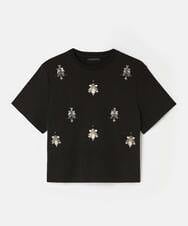 VZKAD02380 TARA JARMON(タラ ジャーモン) ダブルジャージーTシャツ ブラック