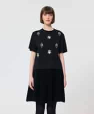 VZKAD02380 TARA JARMON(タラ ジャーモン) ダブルジャージーTシャツ ブラック