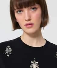 VZKAD02380 TARA JARMON(タラ ジャーモン) ダブルジャージーTシャツ ブラック