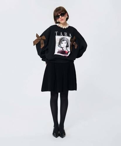 VZKAD22420 TARA JARMON コットンフリーススウェット