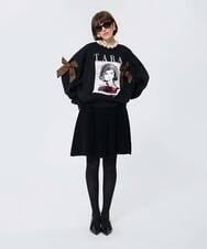 VZKAD22420 TARA JARMON(タラ ジャーモン) コットンフリーススウェット ブラック