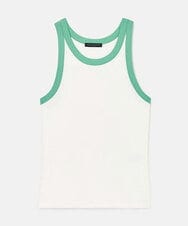 VZKGA06160 TARA JARMON(タラ ジャーモン) リブジャージーカットソー グリーン