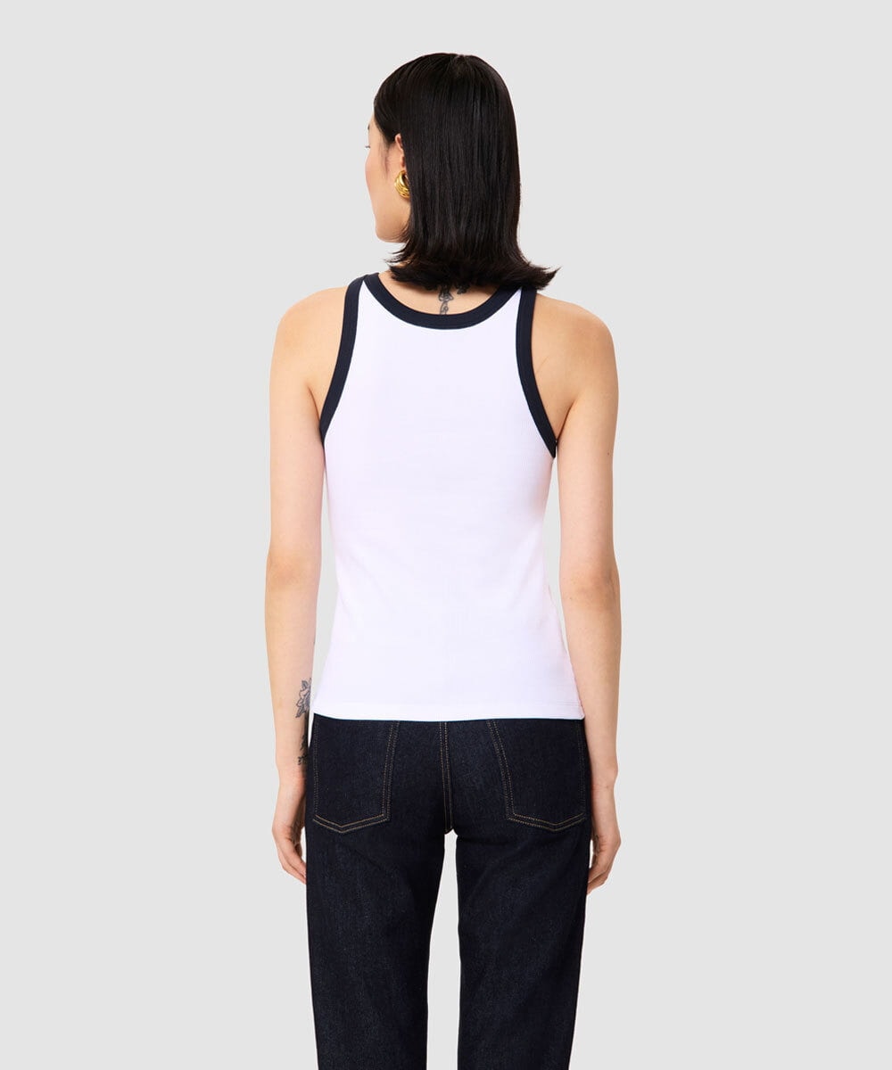 VZKGA06160 TARA JARMON(タラ ジャーモン) リブジャージーカットソー ミッドナイトブルー