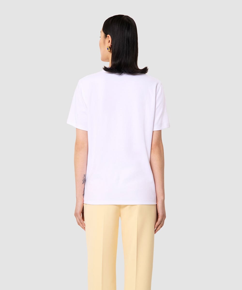 VZKGA07240 TARA JARMON(タラ ジャーモン) コットンジャージーダブルTシャツ ホワイト