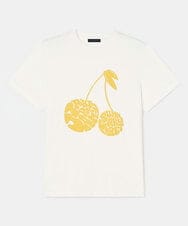 VZKGA09210 TARA JARMON(タラ ジャーモン) TARA CHERRY ジャージーTシャツ ホワイト