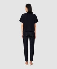 VZKGA10380 TARA JARMON(タラ ジャーモン) コットンジャージーダブルTシャツ ミッドナイトブルー