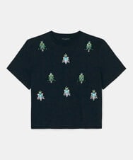 VZKGA10380 TARA JARMON(タラ ジャーモン) コットンジャージーダブルTシャツ ミッドナイトブルー