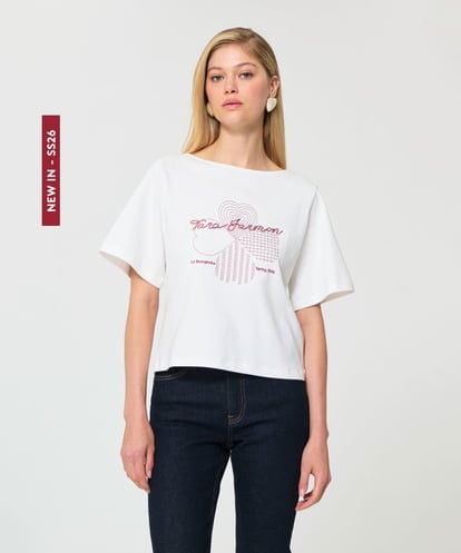 VZKGD01260 TARA JARMON ソフトジャージーTシャツ