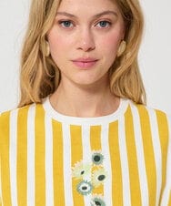 VZKGD04270 TARA JARMON(タラ ジャーモン) ソフトジャージーTシャツ ミモザイエロー