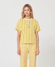 VZKGD04270 TARA JARMON(タラ ジャーモン) ソフトジャージーTシャツ ミモザイエロー