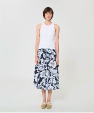 VZKGD11250 TARA JARMON(タラ ジャーモン) エンブロイダリーリブコットンカットソー ホワイト