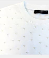 VZKGD22270 TARA JARMON(タラ ジャーモン) TARAパールTシャツ ホワイト