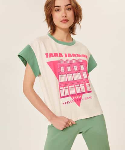 VZKGR03120 TARA JARMON Cotton jersey T-shirts