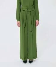 VZLAD03390 TARA JARMON(タラ ジャーモン) クレープパンツ グリーン