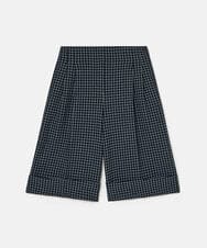 VZLAD05450 TARA JARMON(タラ ジャーモン) スモールブルーチェックハーフパンツ ネイビー