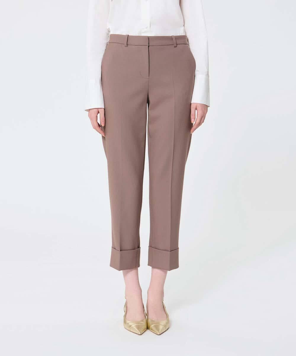 VZLAD14450 TARA JARMON(タラ ジャーモン) グレインドプードルパンツ ベージュ