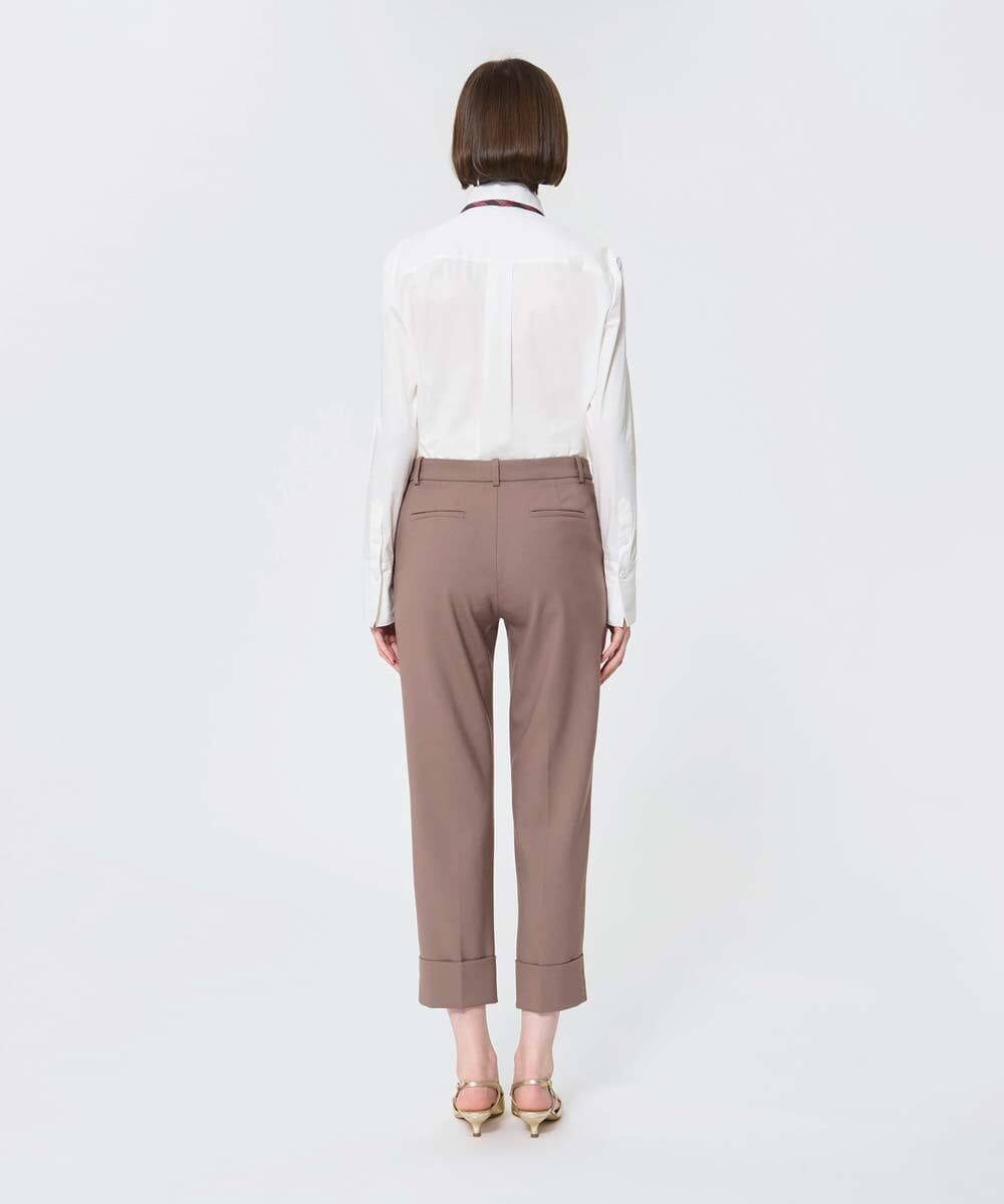 VZLAD14450 TARA JARMON(タラ ジャーモン) グレインドプードルパンツ ベージュ