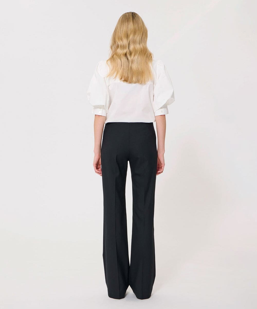 VZLAD17460 TARA JARMON(タラ ジャーモン) グレインドプードルパンツ ブラック