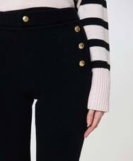 VZLAD22520 TARA JARMON(タラ ジャーモン) 【メディア着用】コンパクトカールニットパンツ ブラック