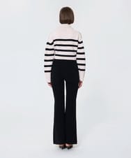 VZLAD22520 TARA JARMON(タラ ジャーモン) 【メディア着用】コンパクトカールニットパンツ ブラック