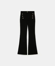 VZLAD22520 TARA JARMON(タラ ジャーモン) 【メディア着用】コンパクトカールニットパンツ ブラック