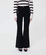 VZLAD22520 TARA JARMON(タラ ジャーモン) 【メディア着用】コンパクトカールニットパンツ ブラック