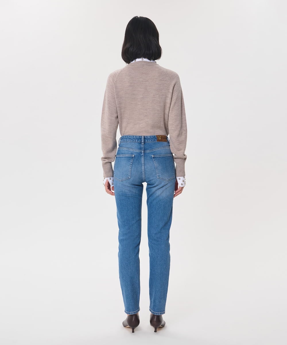 VZLAG03320 TARA JARMON(タラ ジャーモン) スリムフィットデニムパンツ ブルー