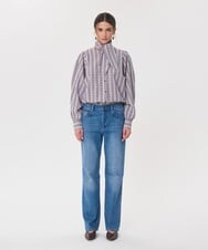 VZLAG08330 TARA JARMON(タラ ジャーモン) ストレートデニムパンツ ブルー