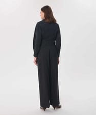 VZLAG11500 TARA JARMON(タラ ジャーモン) ハイウエストベルテッドワイドパンツ グレー