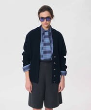 VZLAG20470 TARA JARMON(タラ ジャーモン) ブレードトリムワイドショートパンツ グレー