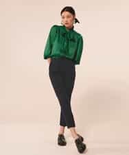 VZLAX20360 TARA JARMON(タラ ジャーモン) Cool wool pants ネイビー