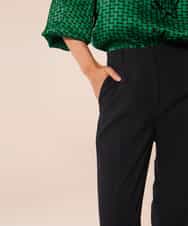 VZLAX20360 TARA JARMON(タラ ジャーモン) Cool wool pants ネイビー