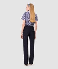 VZLGA08450 TARA JARMON(タラ ジャーモン) グレインドプードルパンツ ミッドナイトブルー