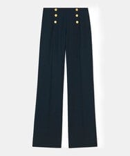 VZLGA08450 TARA JARMON(タラ ジャーモン) グレインドプードルパンツ ミッドナイトブルー