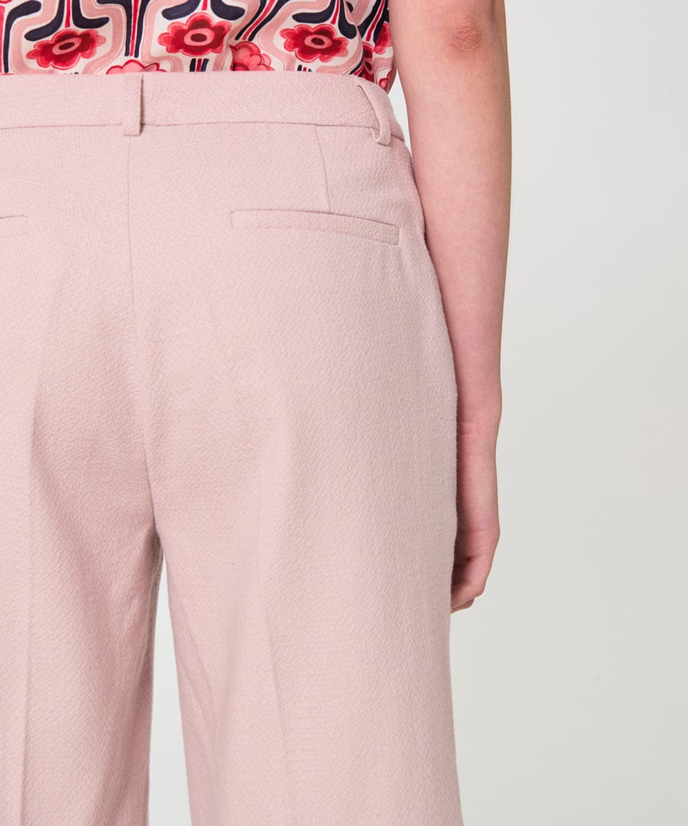 VZLGD02470 TARA JARMON(タラ ジャーモン) テクスチャードウールパンツ ブラッシュピンク