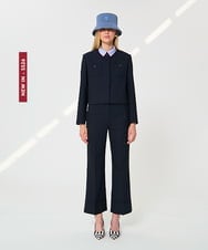 VZLGD04450 TARA JARMON(タラ ジャーモン) グレインドプードルパンツ ミッドナイトブルー