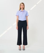 VZLGD04450 TARA JARMON(タラ ジャーモン) グレインドプードルパンツ ミッドナイトブルー