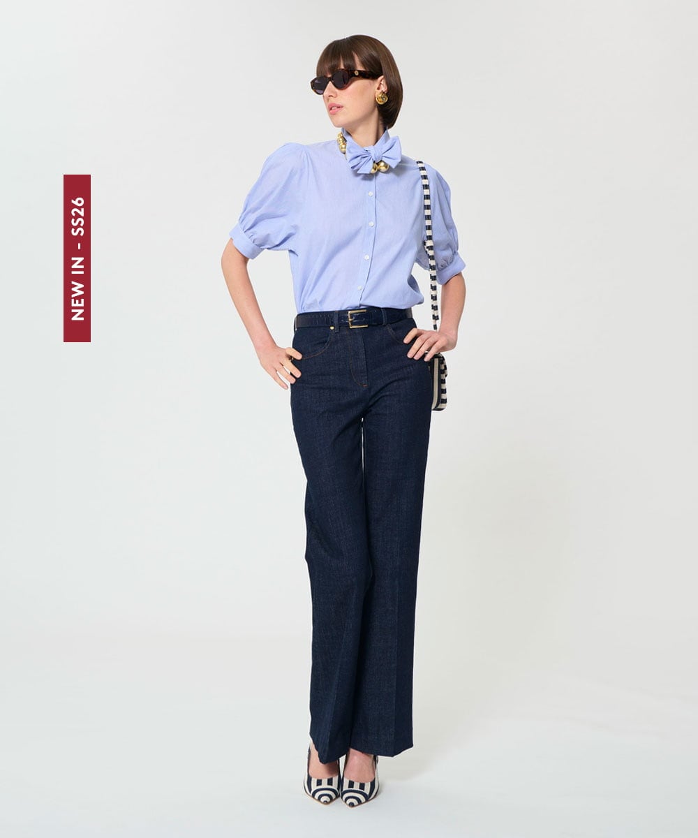 VZLGD05300 TARA JARMON(タラ ジャーモン) デニムパンツ ネイビー