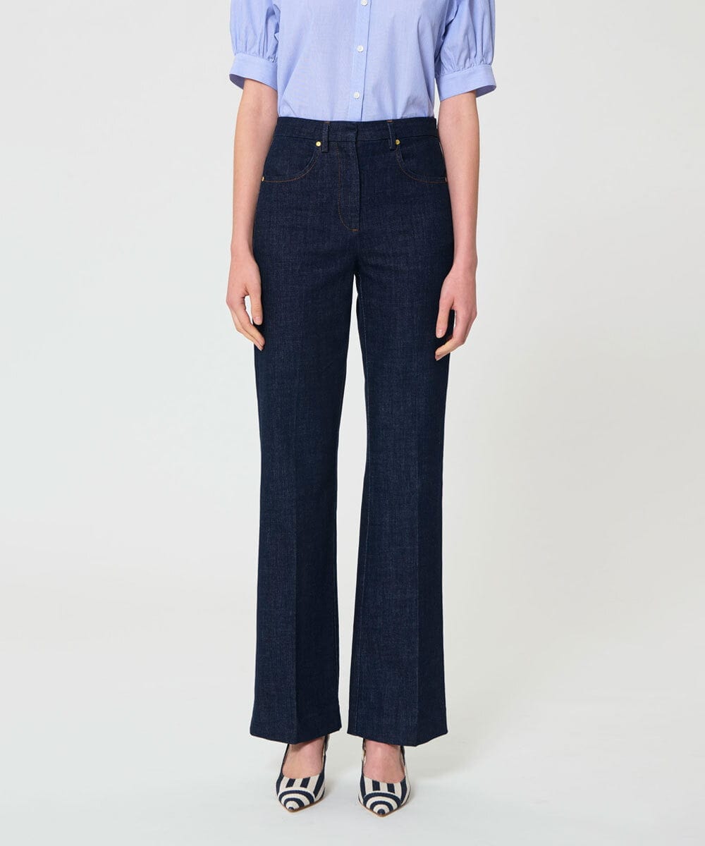 VZLGD05300 TARA JARMON(タラ ジャーモン) デニムパンツ ネイビー