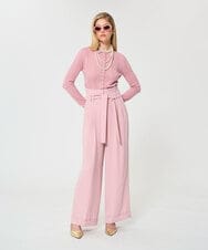 VZLGD06430 TARA JARMON(タラ ジャーモン) クレープパンツ ブラッシュピンク