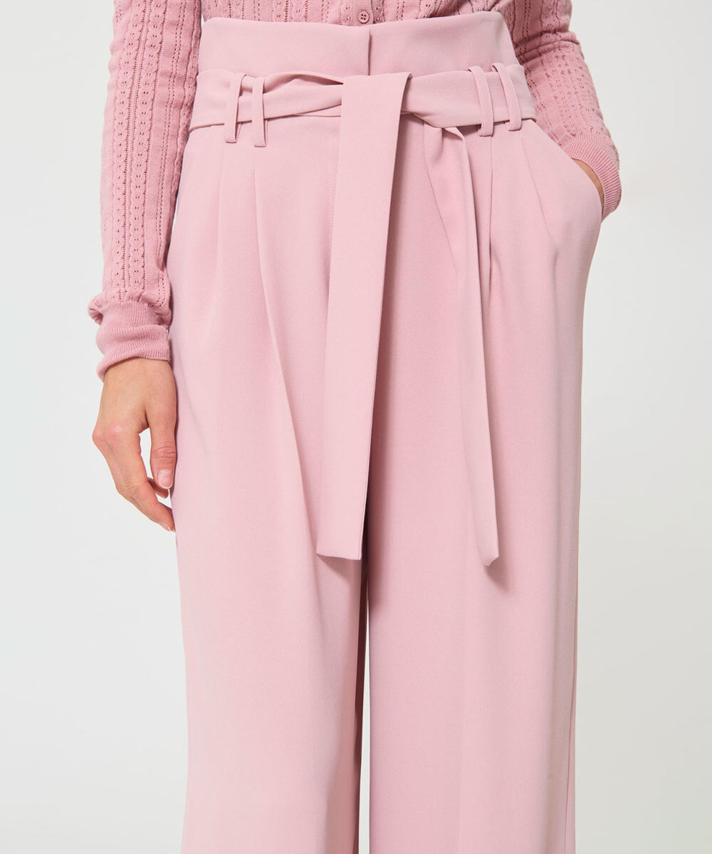 VZLGD06430 TARA JARMON(タラ ジャーモン) クレープパンツ ブラッシュピンク