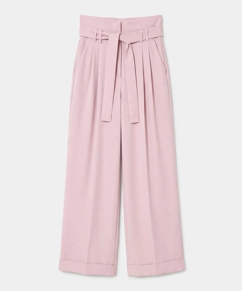 VZLGD06430 TARA JARMON(タラ ジャーモン) クレープパンツ ブラッシュピンク