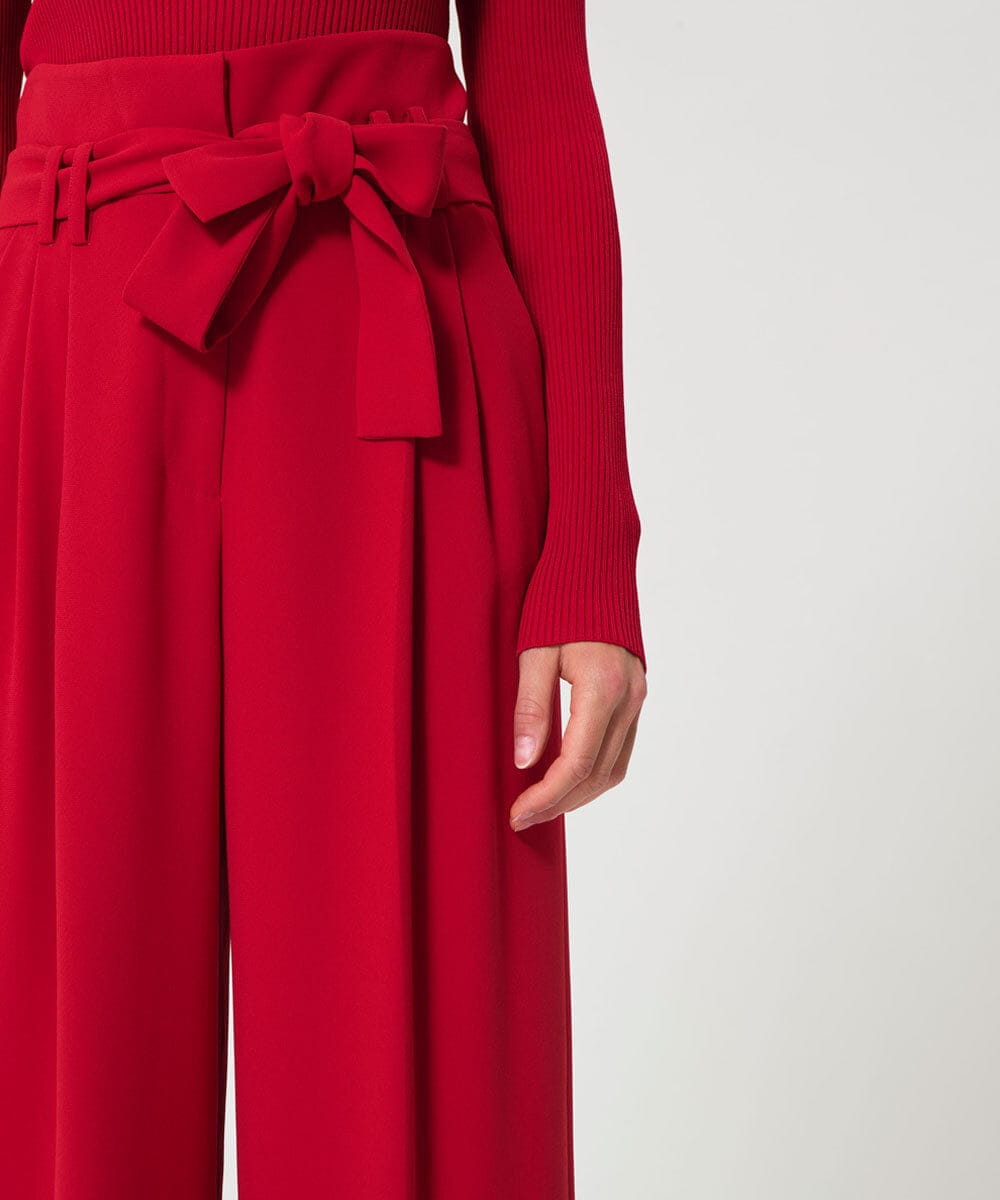 VZLGD06430 TARA JARMON(タラ ジャーモン) クレープパンツ レッド