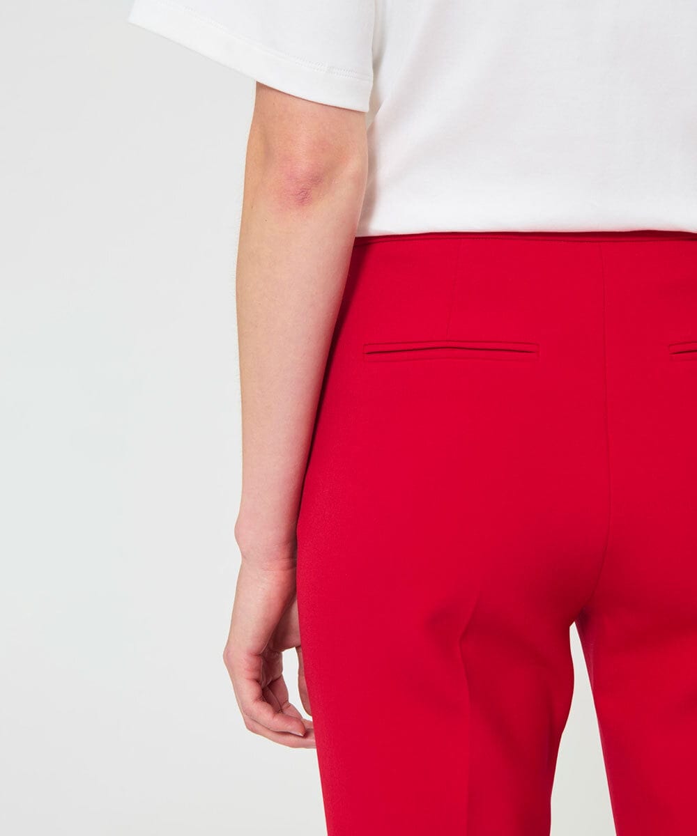 VZLGD08390 TARA JARMON(タラ ジャーモン) ダブルクロスパンツ レッド