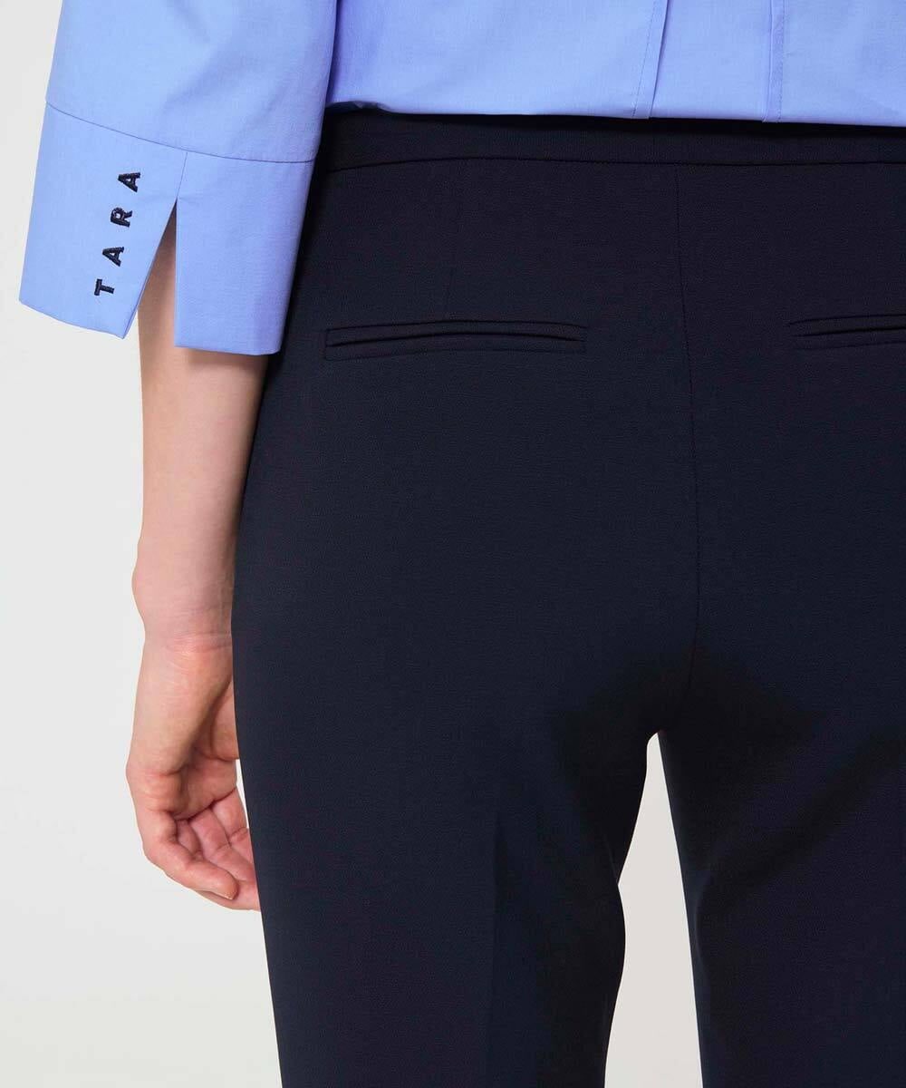 VZLGD08390 TARA JARMON(タラ ジャーモン) ダブルクロスパンツ ミッドナイトブルー