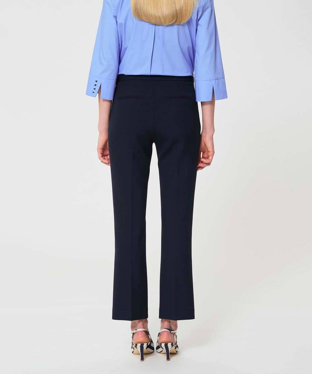 VZLGD08390 TARA JARMON(タラ ジャーモン) ダブルクロスパンツ ミッドナイトブルー