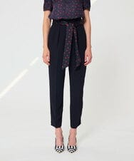 VZLGD10430 TARA JARMON(タラ ジャーモン) クレープパンツ ミッドナイトブルー