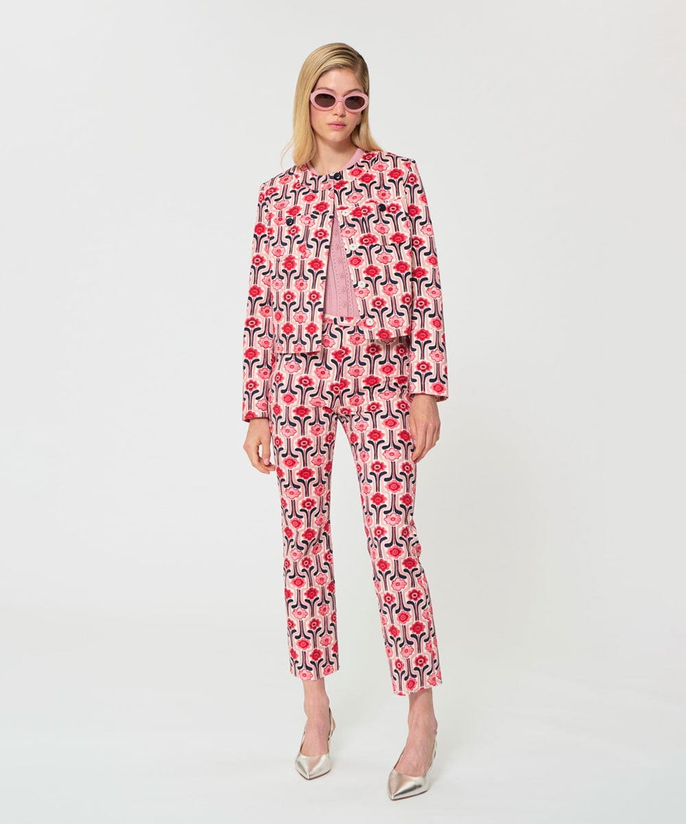 VZLGD12410 TARA JARMON(タラ ジャーモン) レトロブルームコットンピケパンツ ピンク