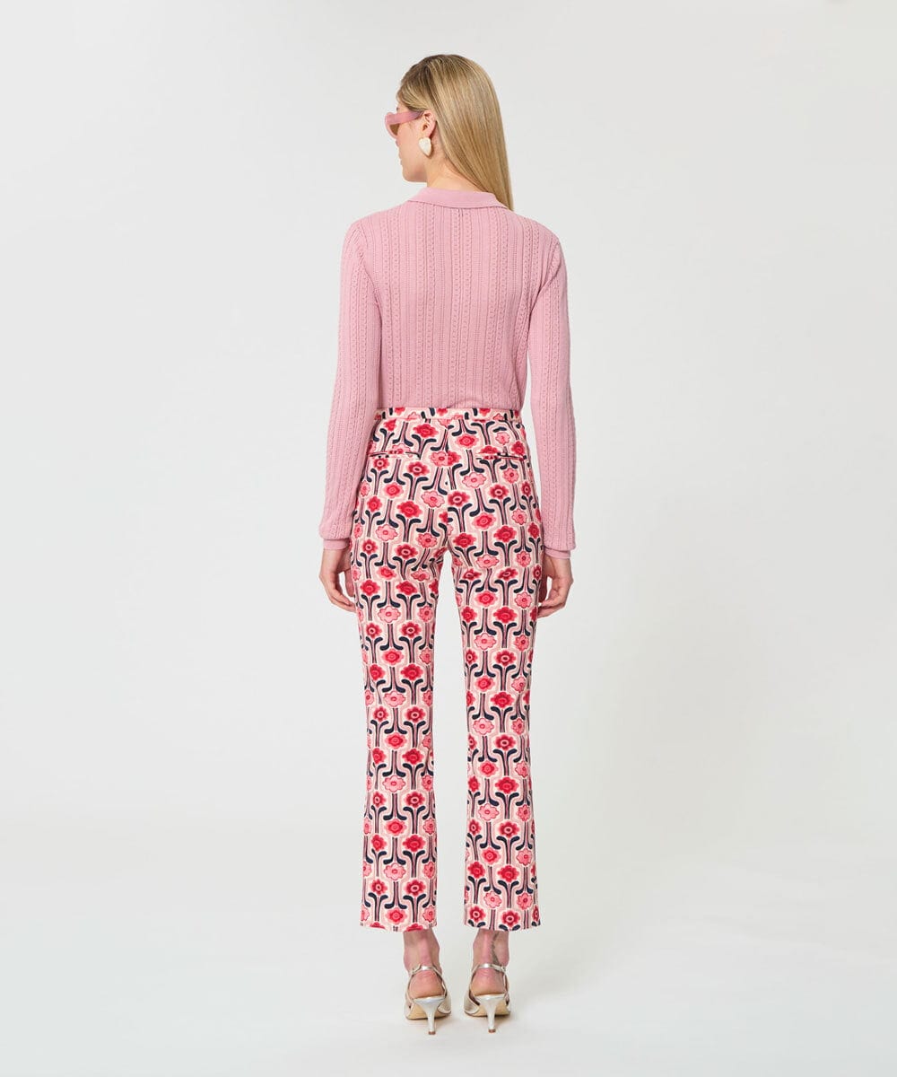 VZLGD12410 TARA JARMON(タラ ジャーモン) レトロブルームコットンピケパンツ ピンク